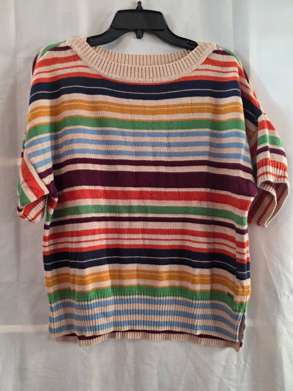 Women's Tommy Hilfiger Multicolor Striped Sweater, Size Large